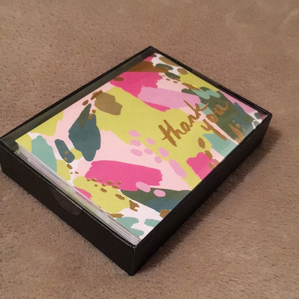 Bold Color Luxe Thank You Boxed Notes NWT set 10 - Picture 3 of 5